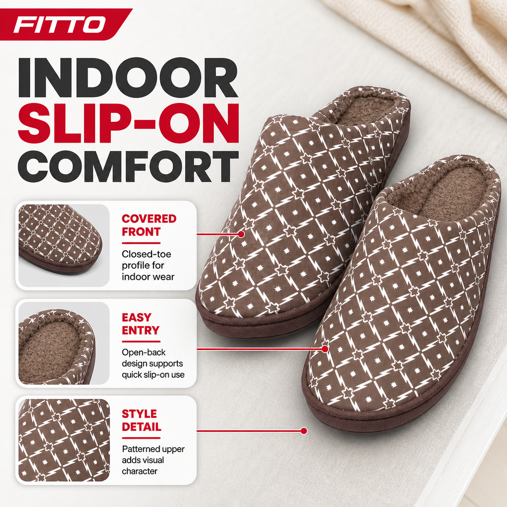 96 Pieces Adult Closed-Toe Bath Slippers, Indoor House Footwears, EU Size 38–45, Brown or Violet
