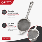 96 Pieces Stainless Steel Tea Strainers with Handle, Fine Mesh, 7.75 cm
