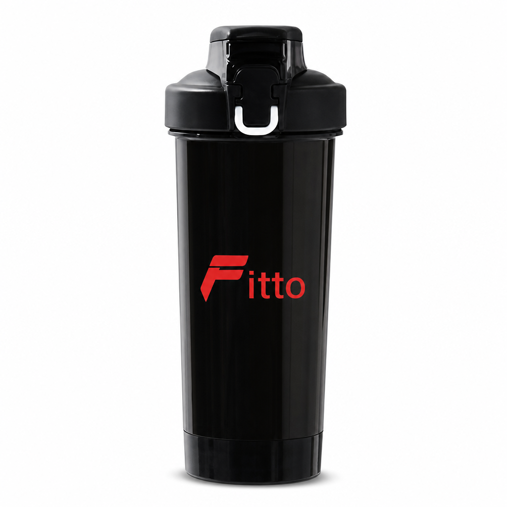 96 Pieces Protein Shaker Bottle With Mixer, Black, 24 cm Sports Bottle