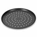 96 Pieces Round Perforated Cake Mold, Carbon Steel Non-Stick Baking Pan, 24 cm, Black, 1 Piece