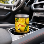 120 Pieces Car Air Fresheners Jelly, Lemon Scent, 220g Jar