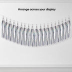 120 Pieces Silver Tassel Garland, 3 m x 25 cm, 20 Pieces for Party Decorations
