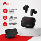 72 Pieces True Wireless Earbudses with ANC, 45H Playtime and Charging Case Phone Stand