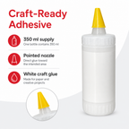 96 Pieces White Craft Glues, No-Run Formula, 350 ml, 1 Piece