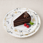 120 Pieces Opal Dessert Plate, 7.5 Inch Round Floral Tablewares for Dessert Serving, White with Gold and Black Detail, Single Piece