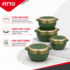 48 Pieces Insulated Hot Pot Storage and Serving Container Set, 4 Pieces
