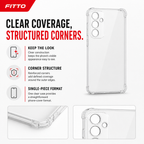 240 Pieces Clear Anti-Burst Protective Phone Cases with Reinforced Corners for Smartphone