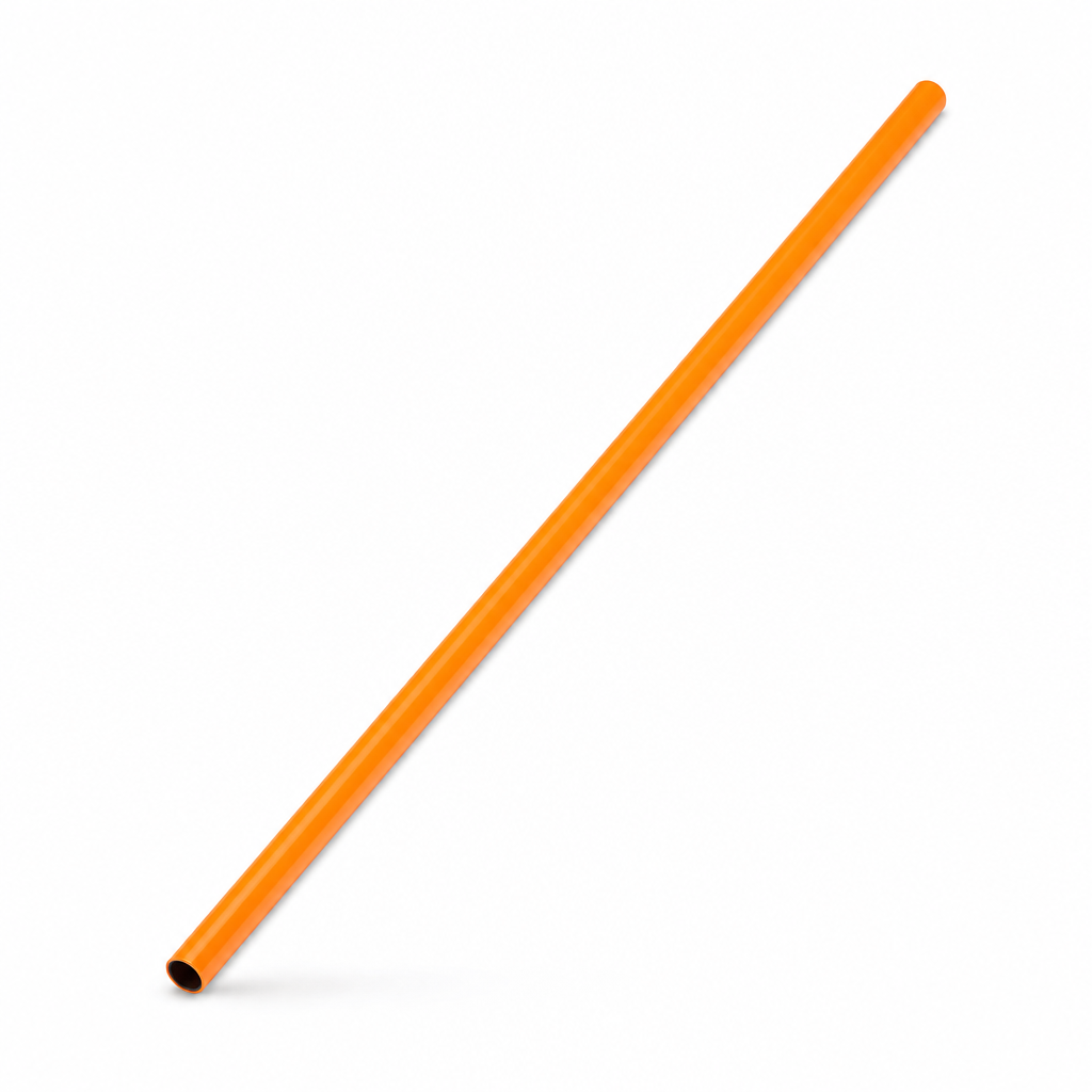 144 Pieces Plastic Soccer Training Poles, 100 cm, Orange, Single Practice Marker