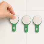 120 Pieces Suction Hooks, Green and Off-White Household Hanging Hooks, 3 Pieces
