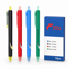 72 Pieces Gel Pens 0.7mm, Retractable Writing Pens, 12 Pieces, Multicolor Set for School Office Notes
