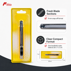 120 Pieces Utility Knives, 9 mm Snap-Off Blade, Yellow and Black Handle, 1 Piece