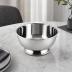 144 Pieces Stainless Steel Deep Footed Bowl, 9 cm