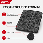 96 Pieces Black Foot Massager Mat, Floor Format with Control Unit, 1 Piece, 42 x 32 x 5 cm