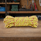 240 Pieces Braided Utility Weight Rope Coil, 6 mm x 10 m, Yellow and Red, 1 Roll