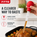 120 Pieces Turkey Baster, Clear Tube with Red Bulb, 30 ml, 1 Piece