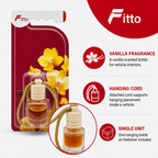 96 Pieces Hanging Bottle Car Air Fresheners, Vanilla Scent, Corded Design
