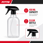240 Pieces Clear and Black Trigger Spray Bottle, 450 ml, 1 Piece