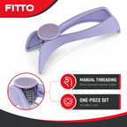 96 Pieces Manual Facial Hair Threading Tool, Purple Spring Grooming Device, 1 Piece