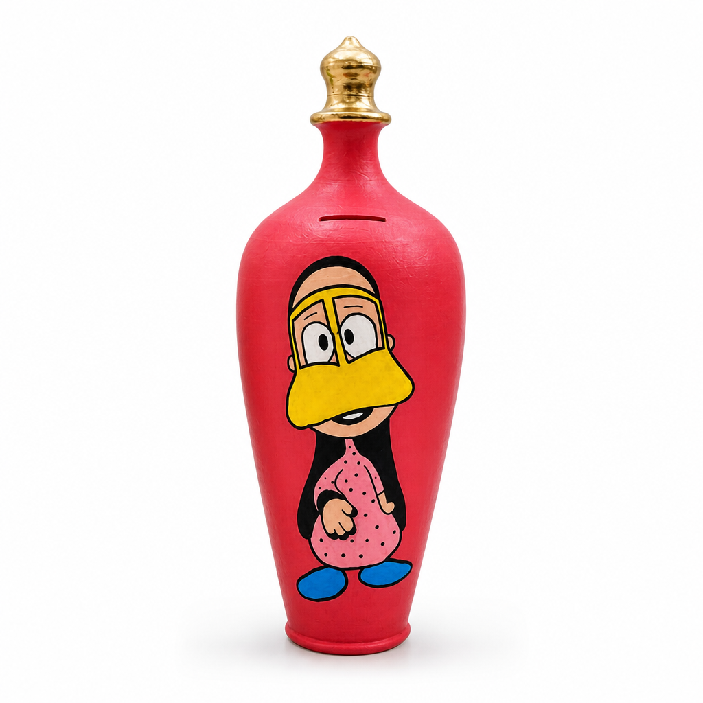 72 Pieces Decorative Bottle Coin Bank, 35 cm, Red, Character-Themed Money Saving Boxes