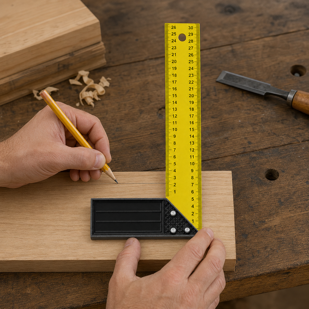 144 Pieces Carpenter L-Square Ruler, 12 Inch, Yellow and Black, 1 Piece