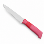 96 Pieces 8 Inch Kitchen Knives with Red PVC Handle and Silver Blade, 1 Piece