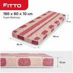 48 Pieces Foam Mattresses, 180 x 80 x 10 cm, Single Mattress for Home Sleeping Spaces