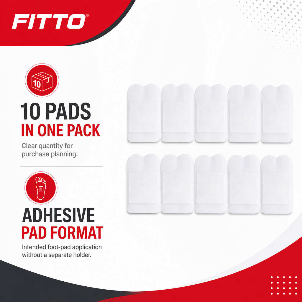 120 Pieces Adhesive Foot Pads, White, 10 Pads