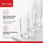 96 Pieces Clear Glass Tumbler Set, 210 ml, 3 Pieces
