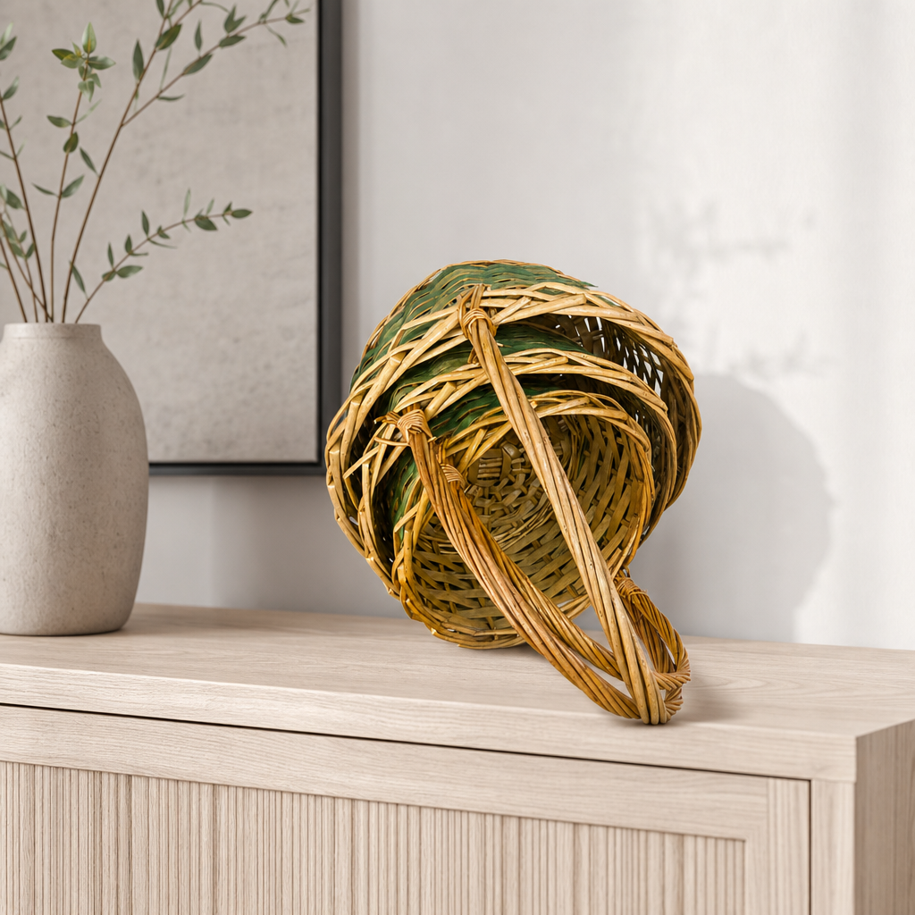 60 Pieces Decorative Wicker Leaf Basket, Natural, 50 x 28 x 15 cm