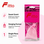 120 Pieces Car Air Fresheners, Bubble Gum Scent Hanging Fresh Bag, Pink