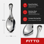 120 Pieces Stainless Steel Rice Serving Spoon Small 23 cm