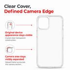 144 Pieces Phone Cases, Crystal Clear Transparent Cover with Raised Camera Frame for Plus-Size Smartphone
