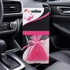 96 Pieces Car Air Fresheners, Bubble Gum Scented Perfumed Granules, Pink, 100 g