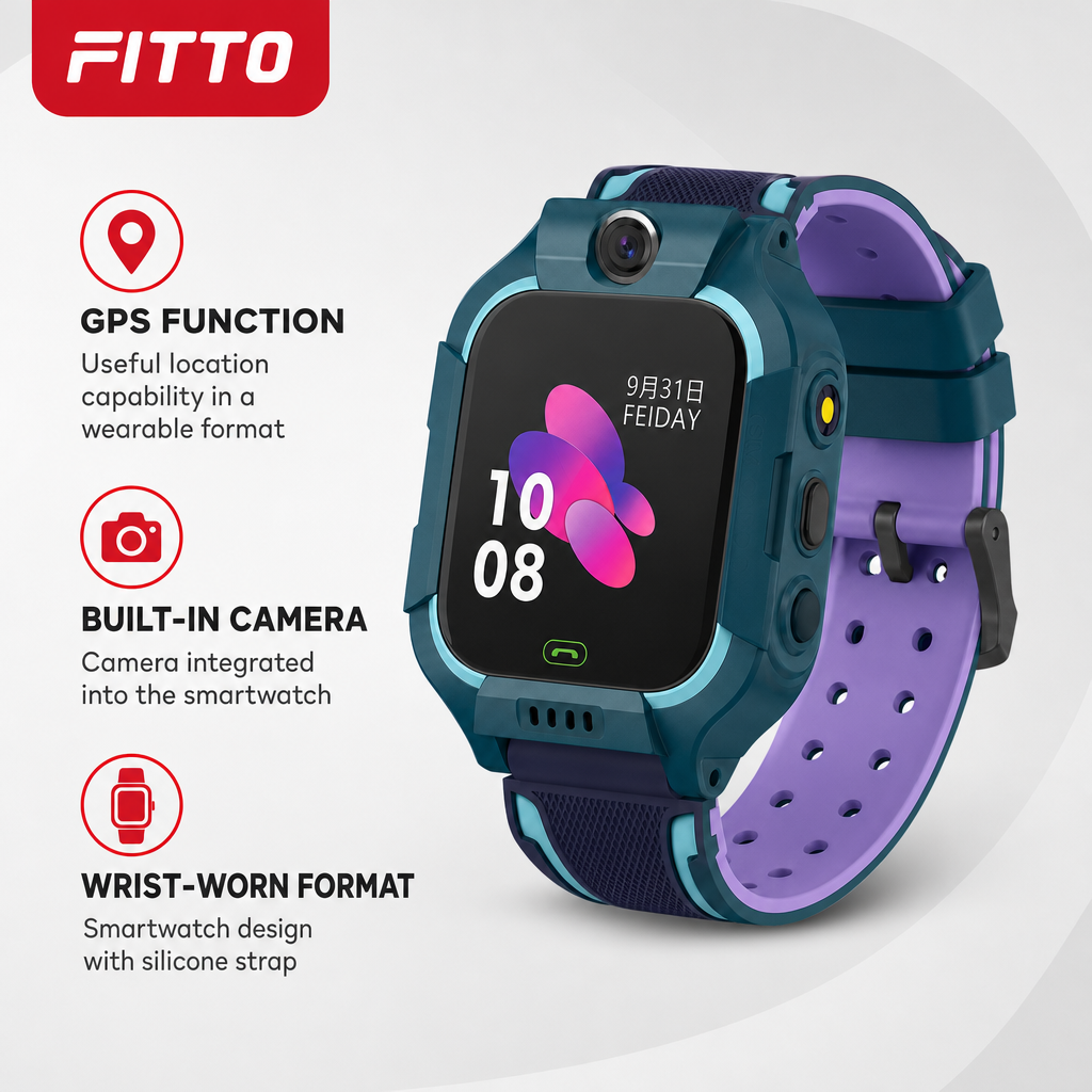72 Pieces C002 GPS Smartwatches with Camera and Silicone Strap