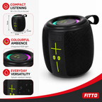 60 Pieces Portable Mini Speaker with Hi-Res Audio, RGB Light and Splash Resistance, 16 x 13 x 13 cm