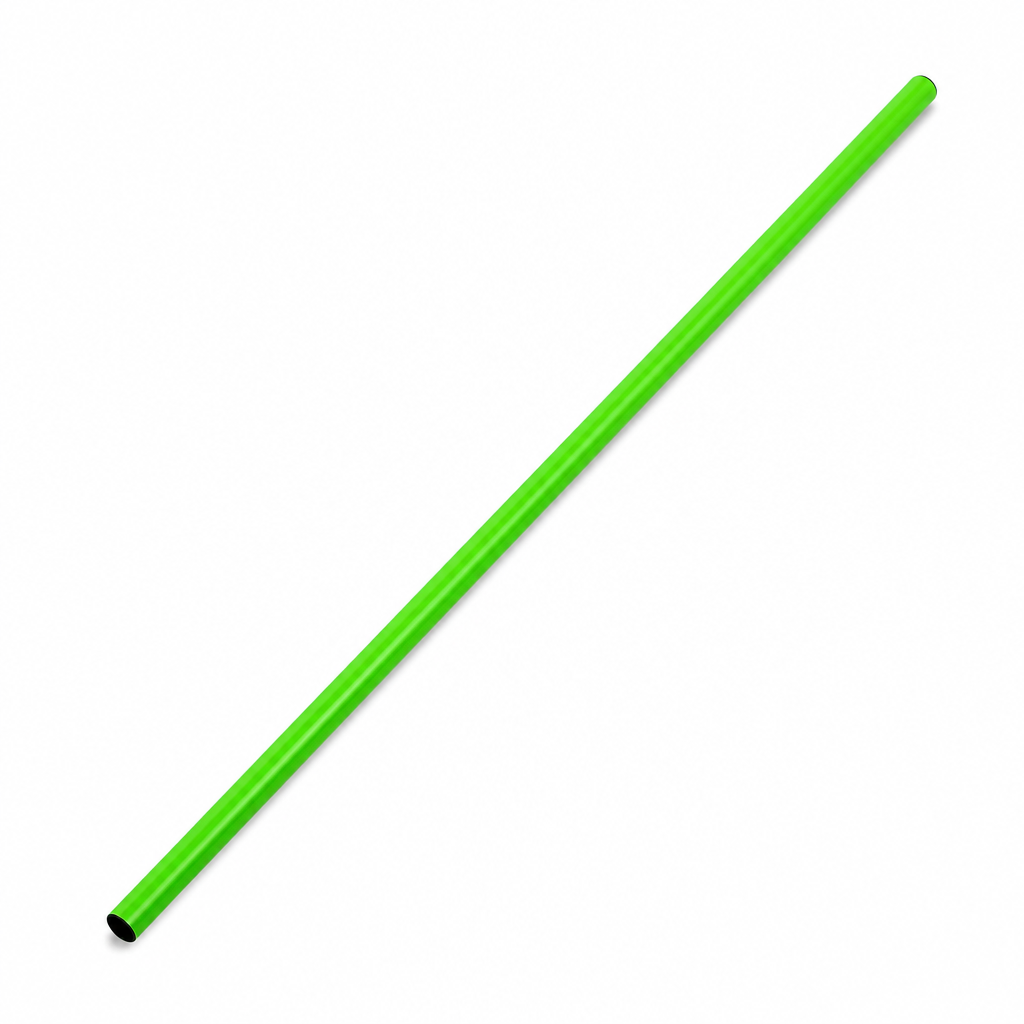 144 Pieces Plastic Soccer Training Pole, 100 cm, Green, Single Agility Practice Marker
