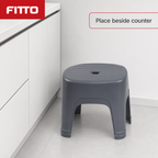 96 Pieces Plastic Step Stools with Carry Opening, Grey, 43 x 33 x 29 cm