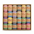 96 Pieces Ribbon Rolls, Assorted Colours, 5 mm x 3 m, 24 Rolls for Crafting, Wrapping and Decorative Projects