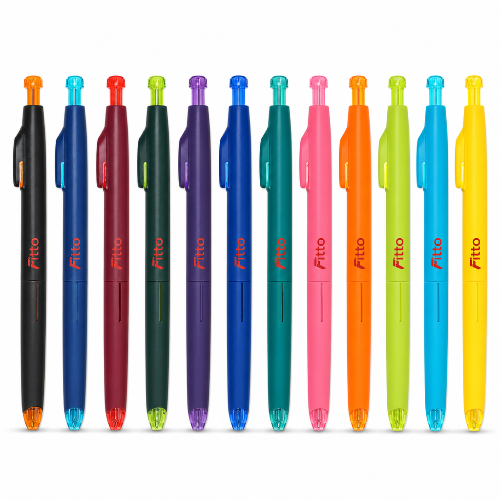 72 Pieces Color Gel Pens, 0.7 mm, 12 Pieces, Multicolor Writing Set