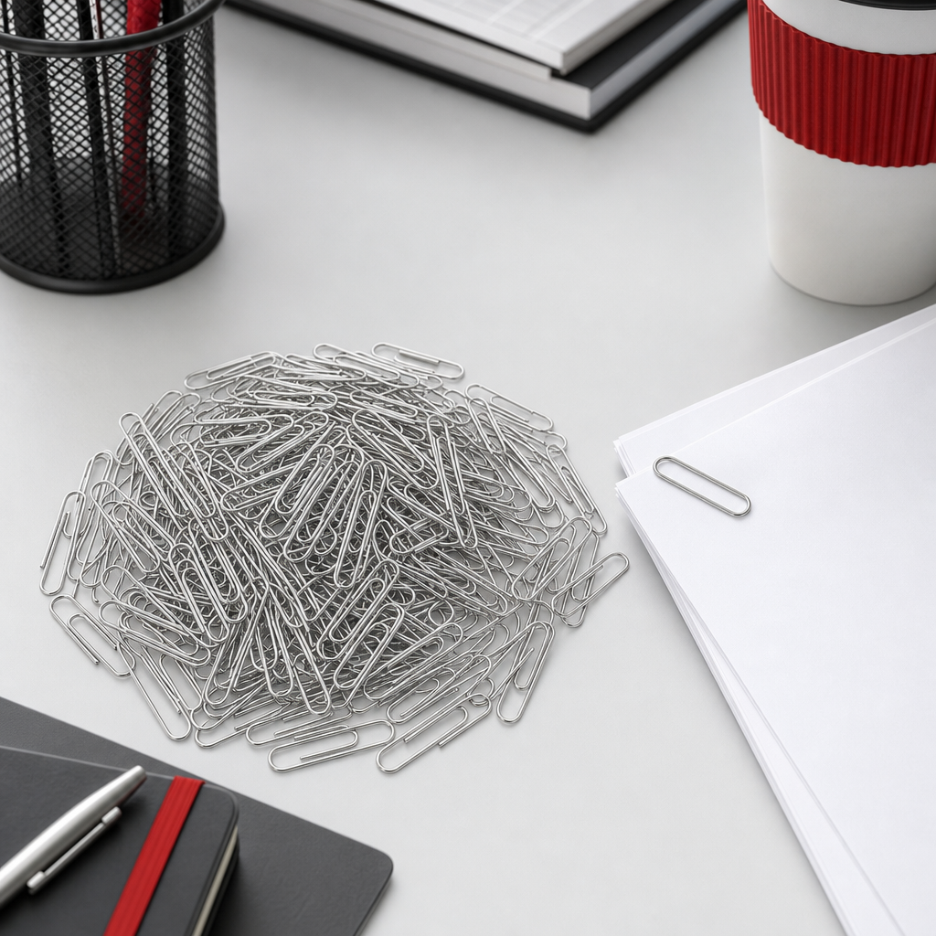 240 Pieces Paper Clips, 50 mm Silver Office Clips, 100 Pieces for Filing Documents and Organizing Loose Sheets