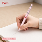 60 Pieces Mechanical Pencils 0.7mm, Slim Pastel Design, Single Pencil for Writing, Notes and Drawing