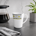 120 Pieces Melamine Water Mug with Handle, White Floral Pattern, Single Mug for Home and Office Use
