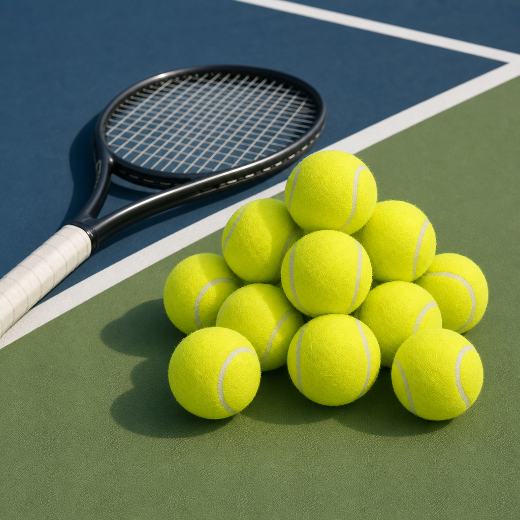 72 Pieces Tennis Balls, Yellow, 12 Pieces for Tennis Practice and Play