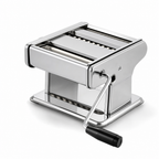 60 Pieces Stainless Steel Pasta and Noodle Maker with Adjustable Rollers, Manual Dough Sheeter, 1 Piece
