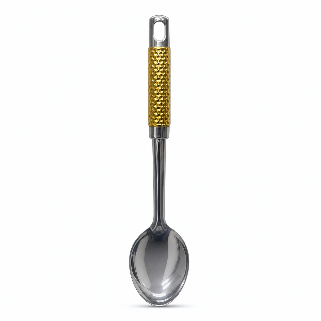 120 Pieces Gold Stainless Steel Serving Spoon, 34 cm, 1 Piece