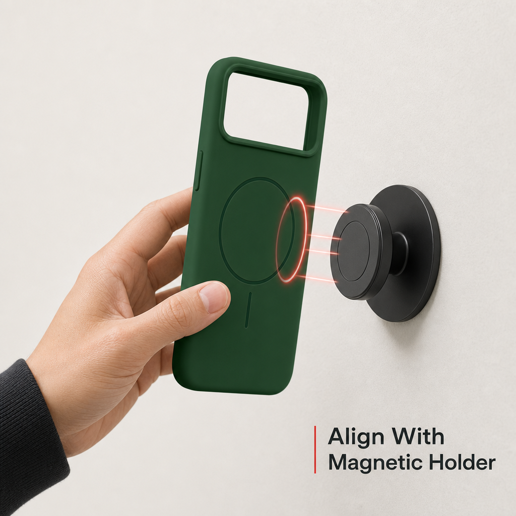 120 Pieces Silicone Magnetic Phone Cases with Raised Camera Protection, Green Cover for 15 Pro Max Model