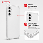 240 Pieces Clear Protective Phone Cases with Reinforced Corners for A16 4G