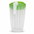 120 Pieces Transparent Plastic Water Jugs with Flip Lid and Handle, 1 L, 1 Piece