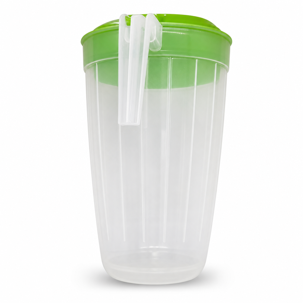 120 Pieces Transparent Plastic Water Jugs with Flip Lid and Handle, 1 L, 1 Piece