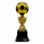 72 Pieces Plastic Football Trophy, 24 cm, Gold and Black Award Cup for Recognition Events